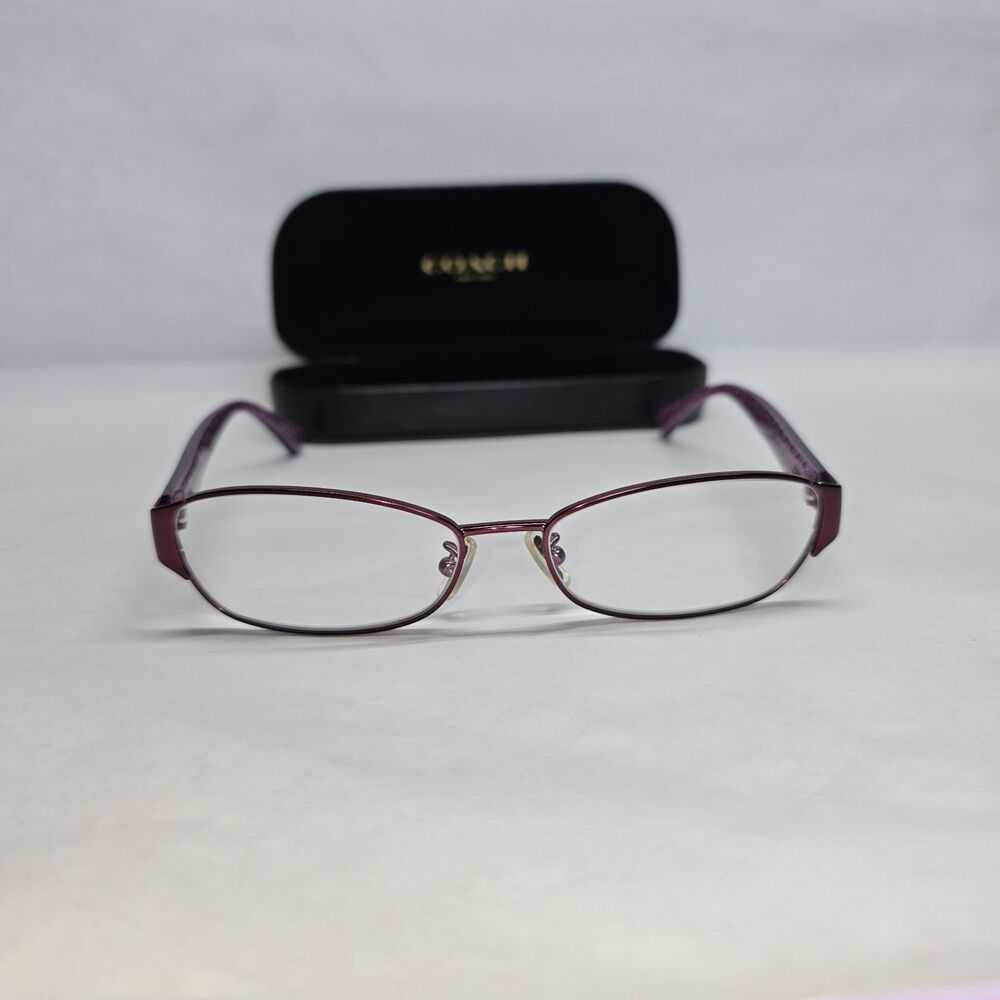 Coach Frames Glasses Readers +2 Logo Satin Purple Logo Design (9070) 53 15 135 - Picture 6 of 9